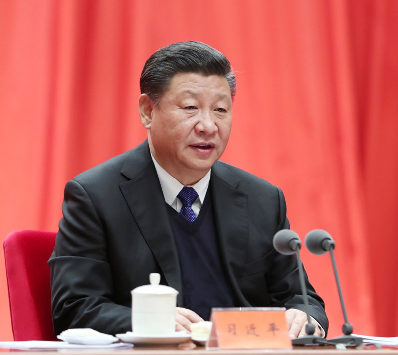 1月11日，中共中央總書記、國家主席、中央軍委主席習(xí)近平在中國共產(chǎn)黨第十九屆中央紀(jì)律檢查委員會第二次全體會議上發(fā)表重要講話。
