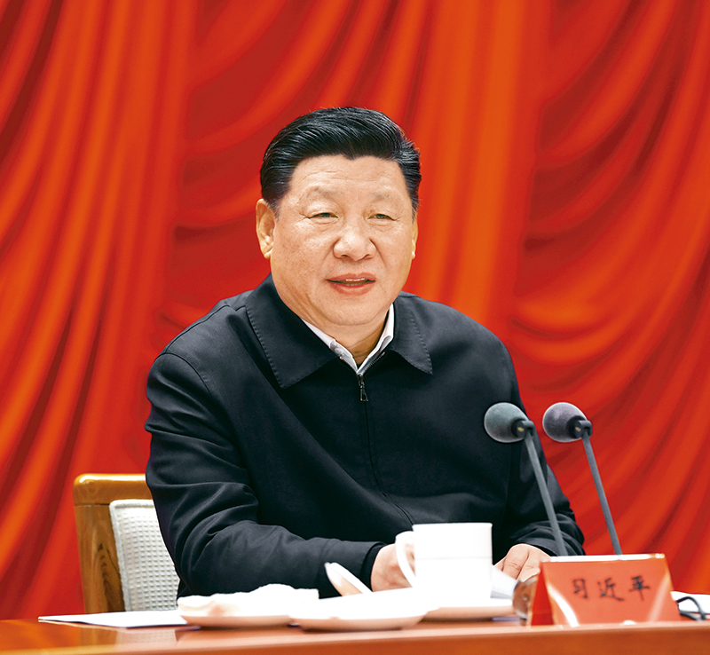 　　2019年1月21日，省部級主要領(lǐng)導(dǎo)干部堅(jiān)持底線思維著力防范化解重大風(fēng)險(xiǎn)專題研討班在中央黨校開班。中共中央總書記、國家主席、中央軍委主席習(xí)近平在開班式上發(fā)表重要講話。 新華社記者 饒愛民/攝