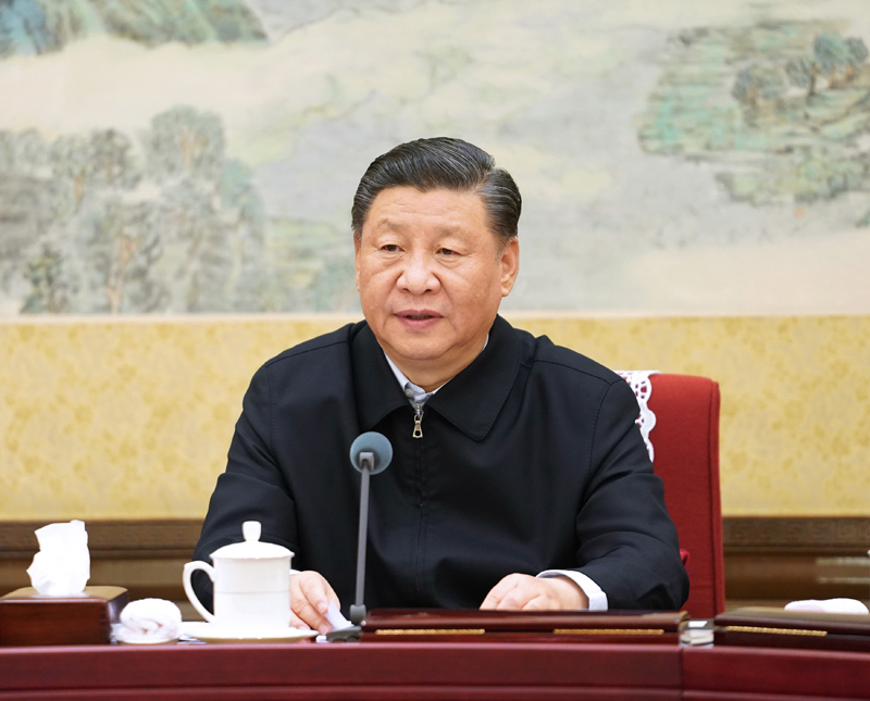 12月26日至27日，中共中央政治局召開“不忘初心、牢記使命”專題民主生活會，中共中央總書記習(xí)近平主持會議并發(fā)表重要講話。新華社記者 李學(xué)仁 攝