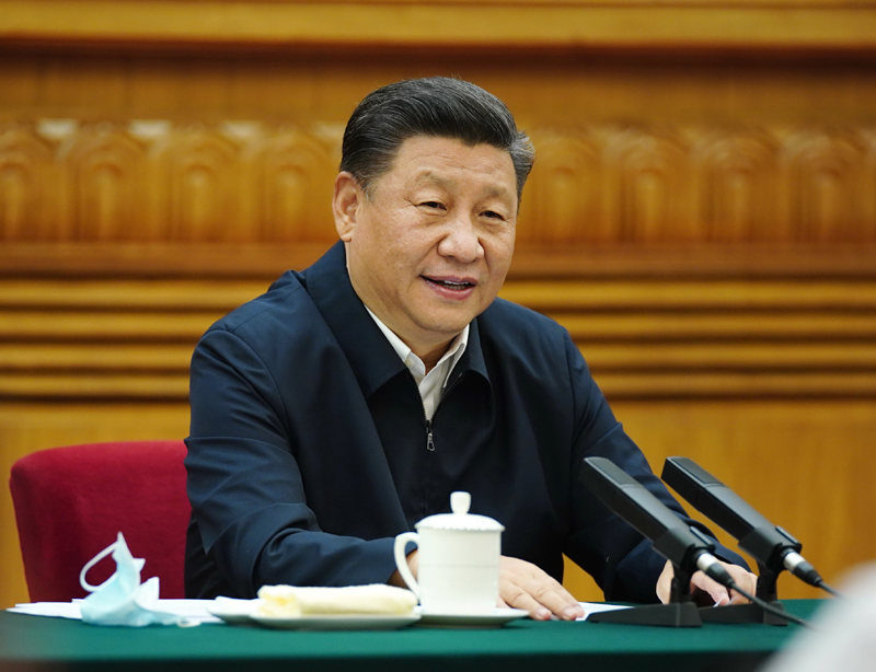 7月21日，中共中央總書記、國家主席、中央軍委主席習(xí)近平在京主持召開企業(yè)家座談會并發(fā)表重要講話。新華社記者 鞠鵬 攝